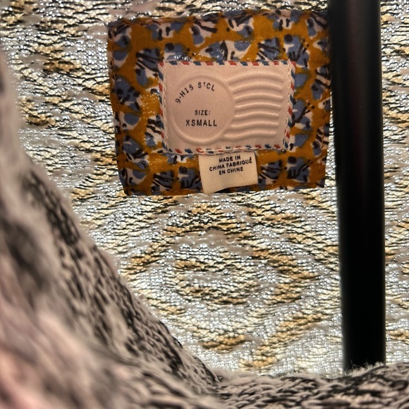 Anthropologie Konya Cowlneck Tunic Black Motif Sweater Tunic Small - Picture 15 of 16